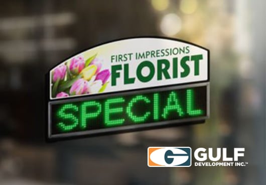 First Impressions Florist Special Indoor Sign With EMC