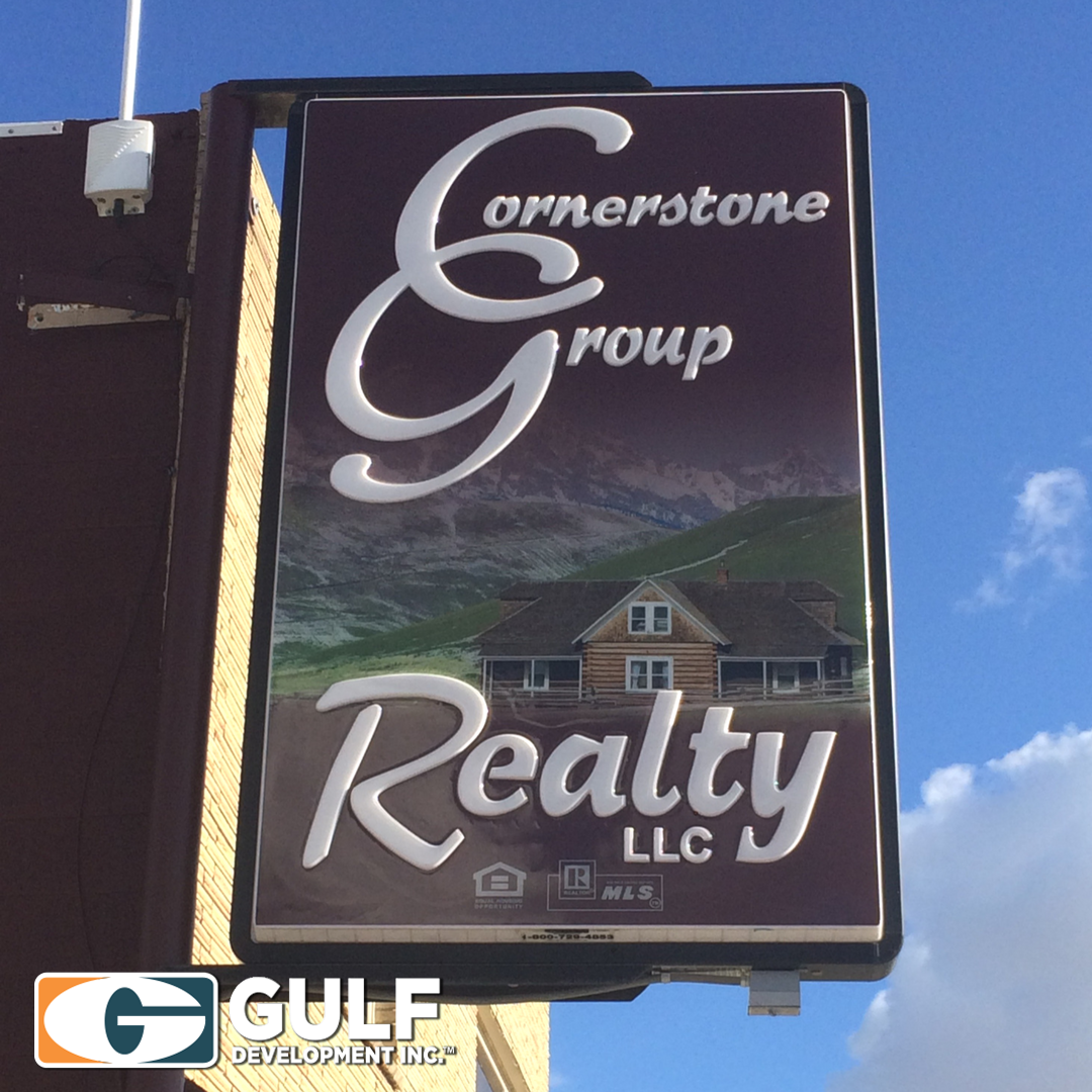 Cornerstone Group Realty Wall Sign