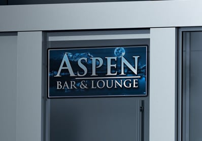 Aspen Bar & Lounge Indoor Sign
