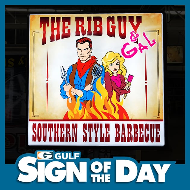 The Rib Guy & Gal Sign of the Day