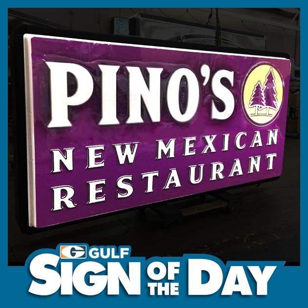 Pino's New Mexican Restaurant Sign of the Day